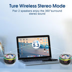 OYIB Altavoz de ducha Bluetooth, altavoz portátil IPX7, sonido HD de 360°