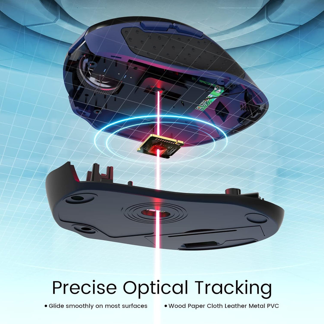 HOTWEEMS Ratón Inalámbrico, Ratón de Computadora D-09 USB Ratones I...