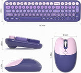 Combo de teclados inalámbricos y ratón, juego de teclado inalámbric...