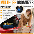 FORTEM Organizador de maletero, organizador plegable para automóvil y bolsa