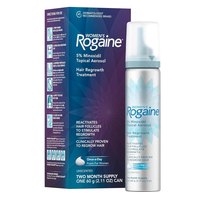 Rogaine - Espuma de minoxidil tópica al 5%, tratamiento contra la c...