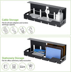 KEEGH Bandeja organizadora de cables para debajo del escritorio, 16