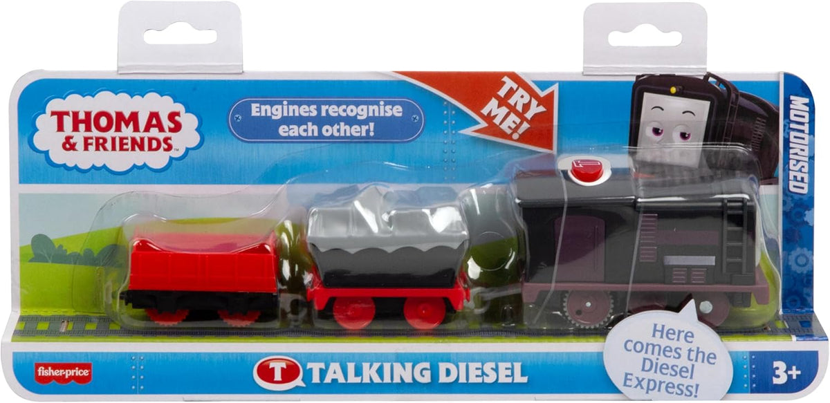Thomas & Friends Tren de juguete motorizado HYR79 Motor diesel parlante con sonidos y frases para niños a partir de 3 años