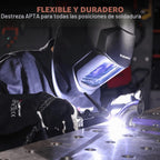 Guantes de soldadura TIG ARCCAPTAIN: cuero de grano de cabra premium, destreza, comodidad, guantes TIG duraderos para protección laboral
