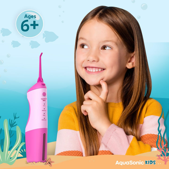 AquaSonic Hilo Dental de Agua para Niños de 6+ Años | Boquilla Está...