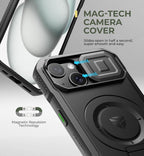 Dexnor Funda para iPhone 15 con cubierta deslizante para cámara, 6.1