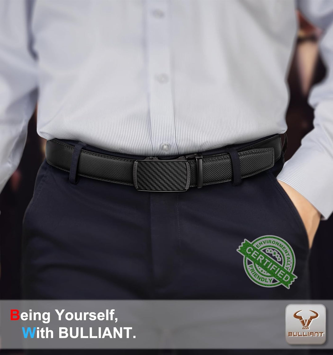 BULLIANT Cinturón para Hombre, Cinturón de Trinquete Deslizante Aju...