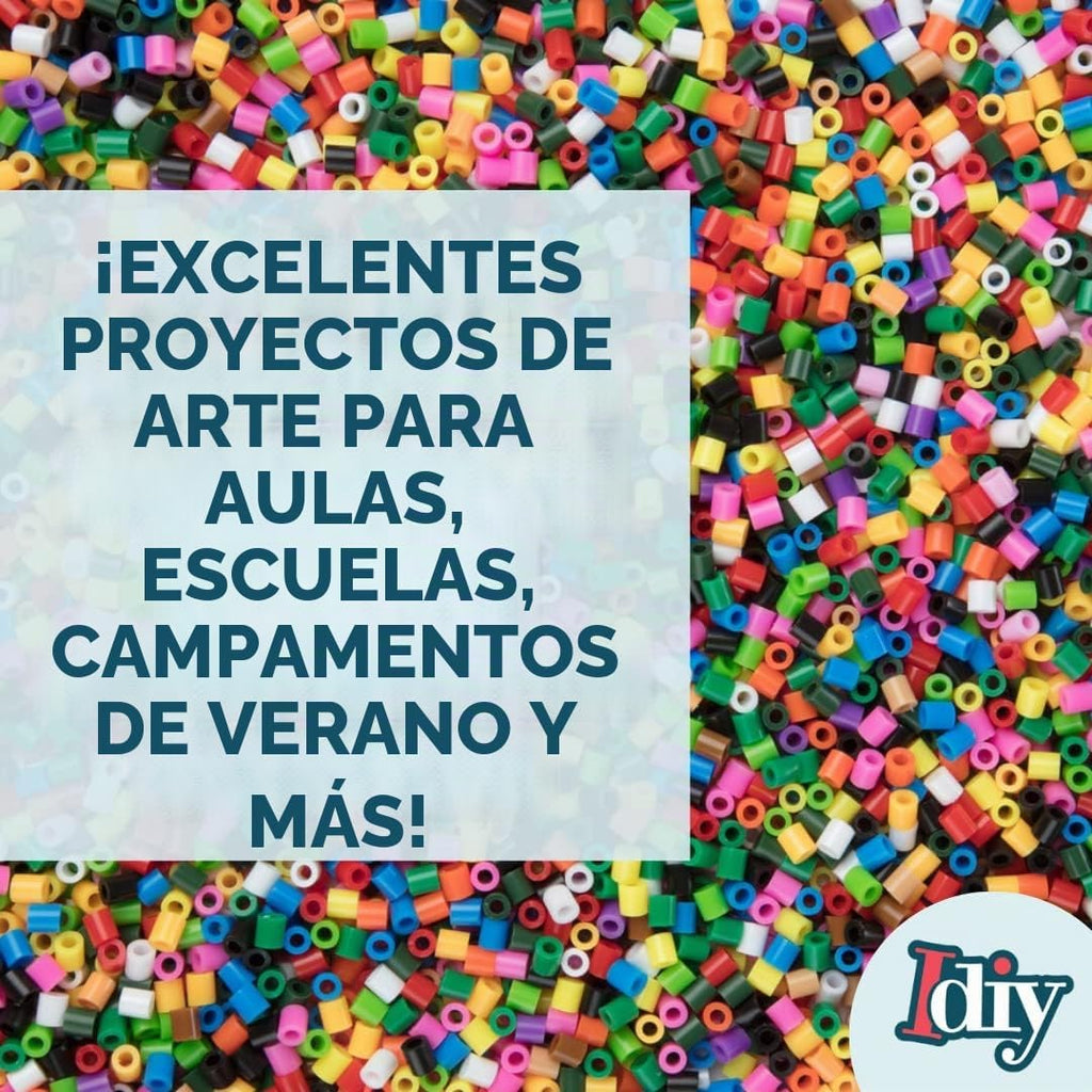 Fuse Beads - Kit de 10.000 cuentas, alimentos divertidos, incluye 22 colores, 4 tablas de clavijas, pinzas, papel de planchar y 12 plantillas de diseño, proyecto de manualidades de bricolaje para