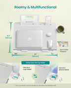 SONGMICS Escritorio para computadora portátil de cama, plegable
