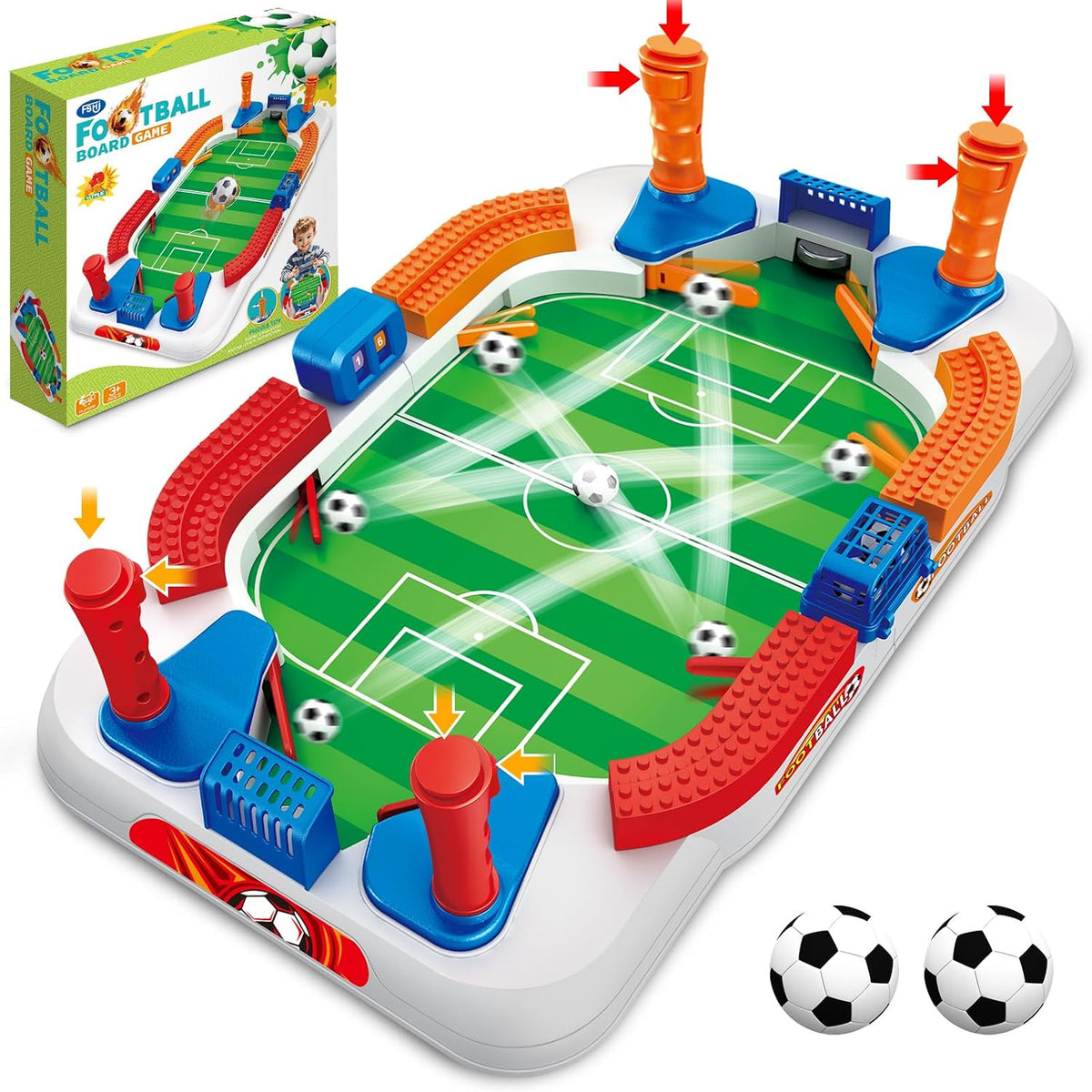 Mini juego de mesa de futbolín para niños, juego de fútbol, regalos para niños, juguete de fútbol para deportes de interior, sala de juegos, pinball, juguetes interactivos de regalo de cumpleaños para