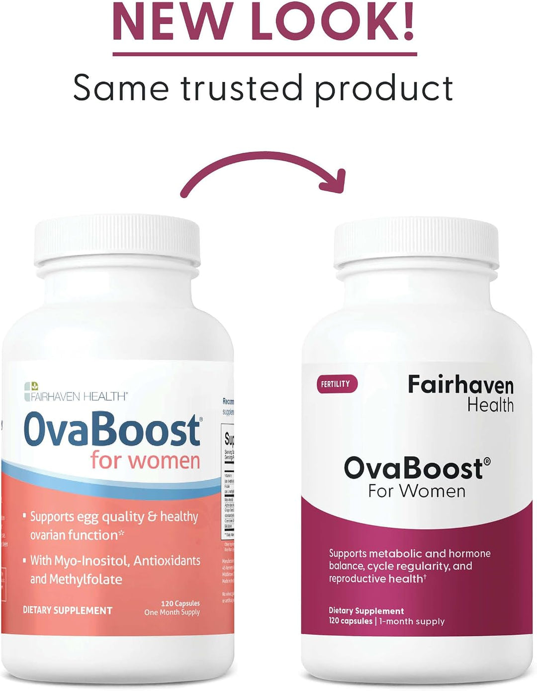 Fairhaven Health Ovaboost Suplementos de fertilidad para mujeres |...
