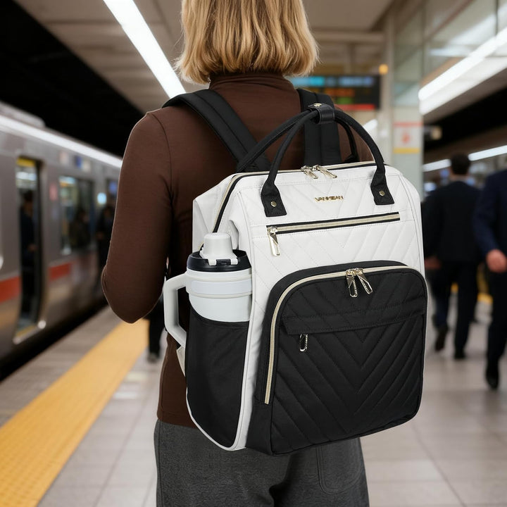 VANKEAN Mochila para laptop de 17 pulgadas para mujeres y hombres,...