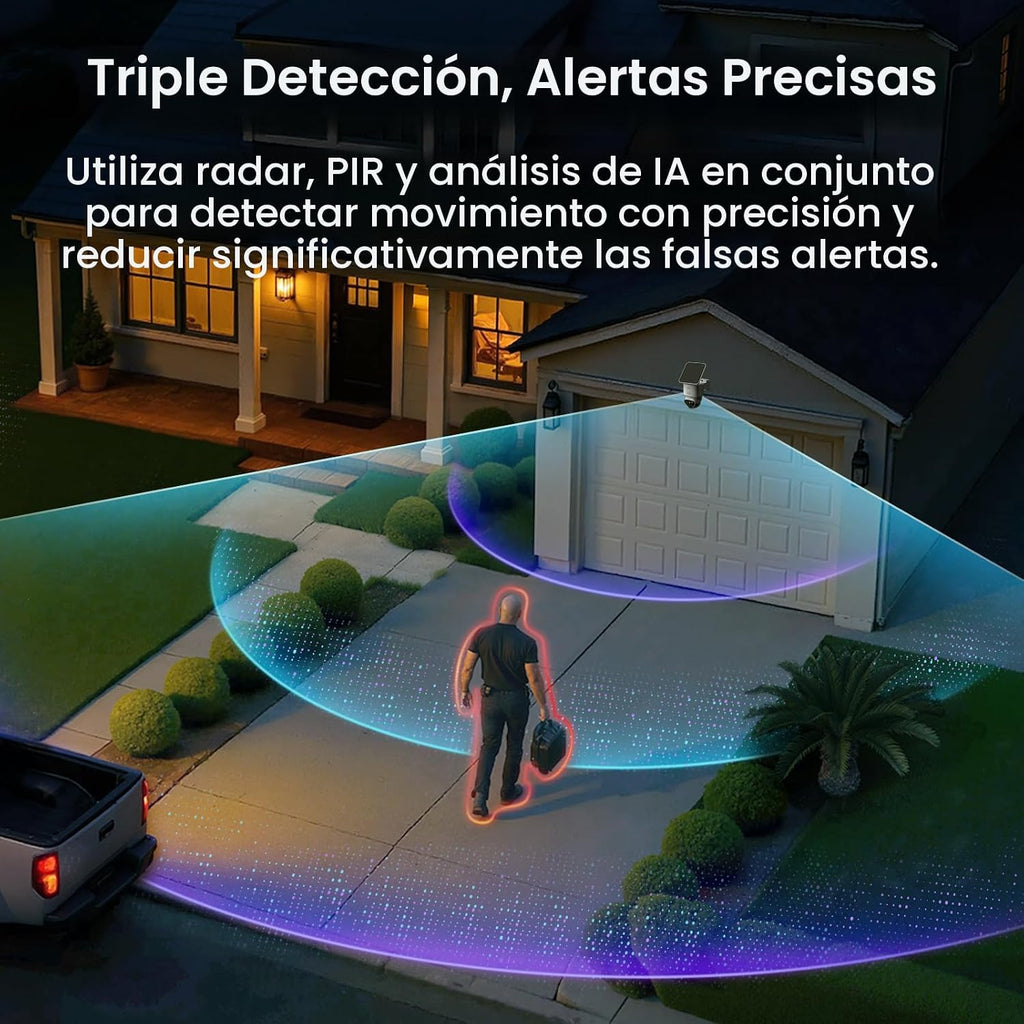 aosu T2 Ultra 4K cámara de seguridad inalámbrica al aire libre, detección