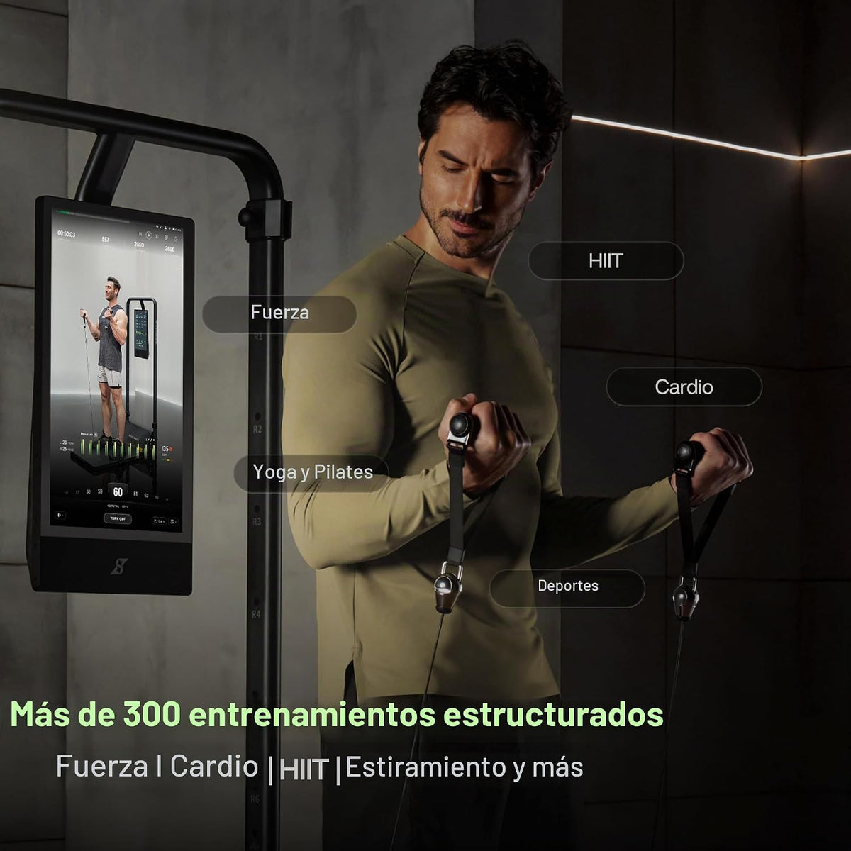 Speediance Gimnasio en casa, máquina Smith multifuncional inteligente alimentada por IA para entrenamiento de fuerza de cuerpo completo, equipo de gimnasio todo en uno, sistema digital de peso