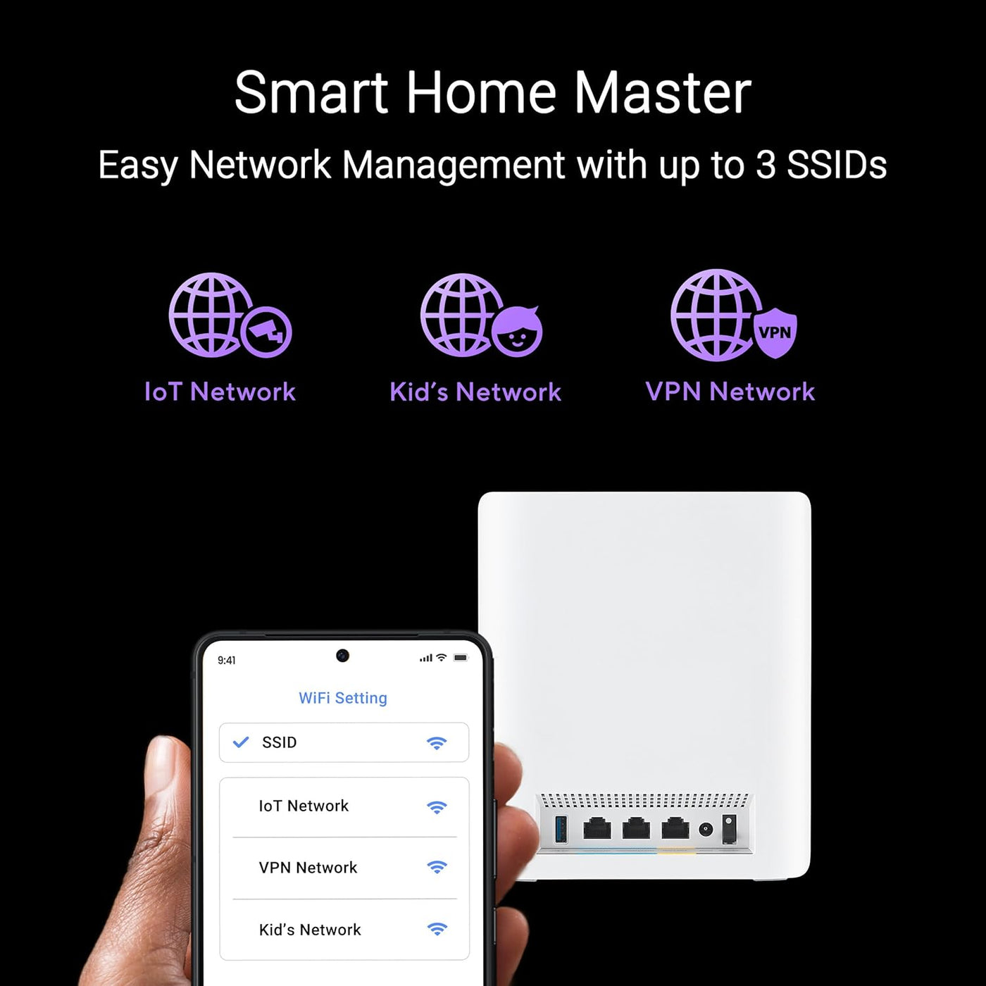 ASUS ZenWiFi BT10 Tri-Band WiFi 7 Mesh, 18 Gbps, 9000 pies cuadrado...