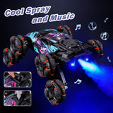 NEXBOX Cool 8 ruedas controladas a mano RC Stunt Car Toys, regalos...