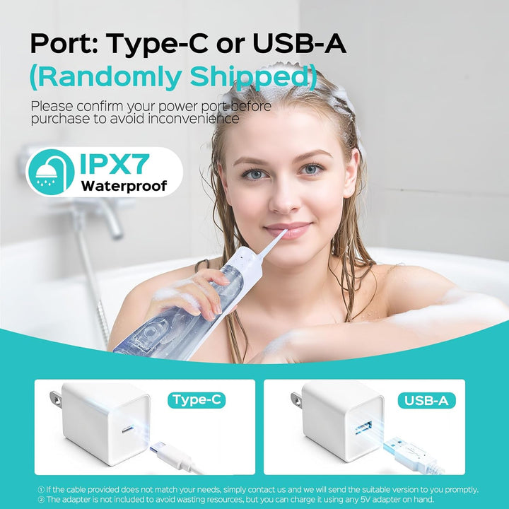 COSLUS - Irrigador de agua portátil para dientes: 4 modos y 5 nivel...