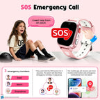 Reloj inteligente para niños, reloj inteligente con GPS 4G para niños y