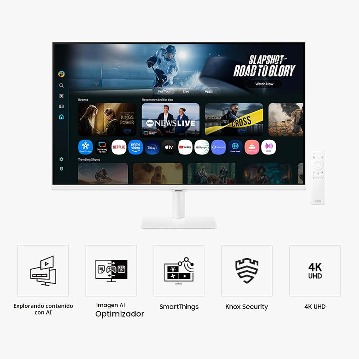 Samsung Monitor inteligente M7 (M70F) de 32 pulgadas, pantalla 4K U...