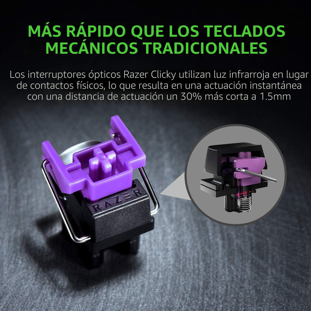 Razer Huntsman Mini 60% Teclado de Juegos: Interruptores Ópticos Cl...