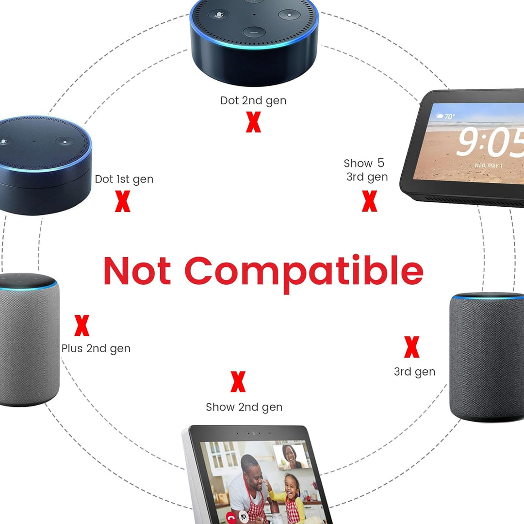 Adaptador de corriente de repuesto para Alexa Echo Show 5