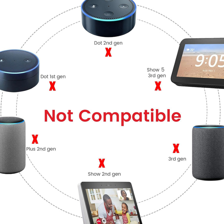 Adaptador de corriente de repuesto para Alexa Echo Show 5