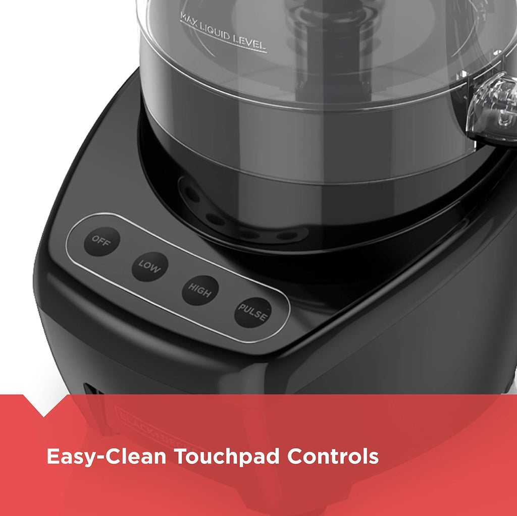 BLACK+DECKER Procesador de alimentos y picador de verduras, hoja de acero