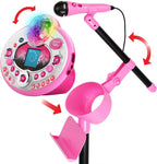 VTech Kidi Star - Máquina de karaoke de lujo, 2 micrófonos con adaptador de CA, color rosa