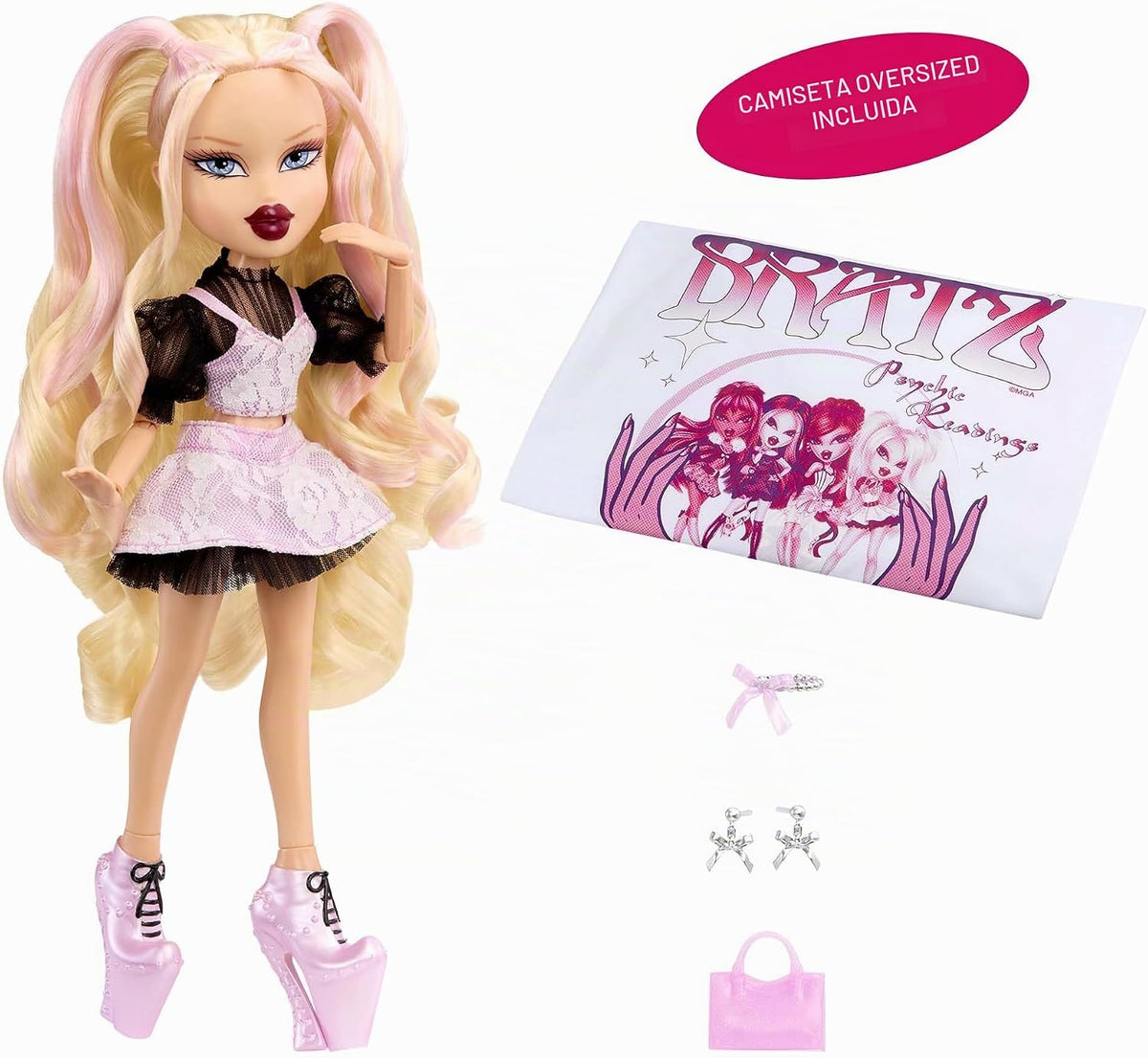 Bratz Stylin' Birthdayz Cloe Fashion Doll con camiseta personalizable para ti y accesorios