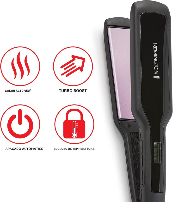 Remington Plancha plana de 1 3\/4 pulgadas, plancha de pelo con tec...