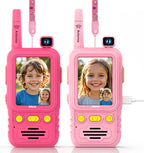 Aikmi Walkie Talkies de video para niños, juguete de radio bidireccional