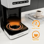 Cafetera programable de 12 tazas, cafeteras de goteo para café caliente y con hielo