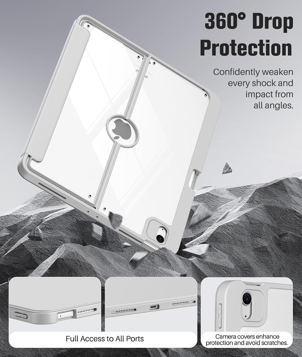 MoKo Funda para iPad Air de 13 pulgadas M4/M3/M2 2026/2025/2024 con