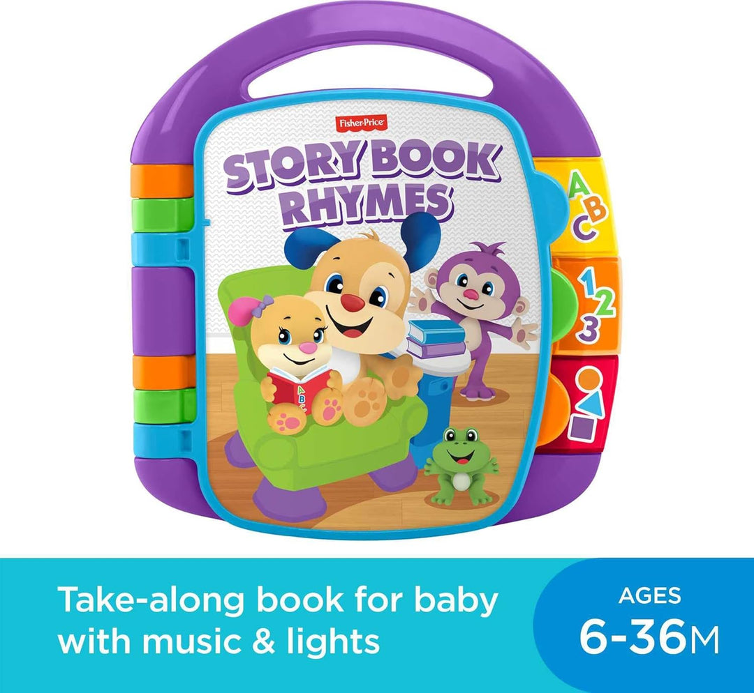 Fisher-Price Ríe y aprende libro de historias con rimas