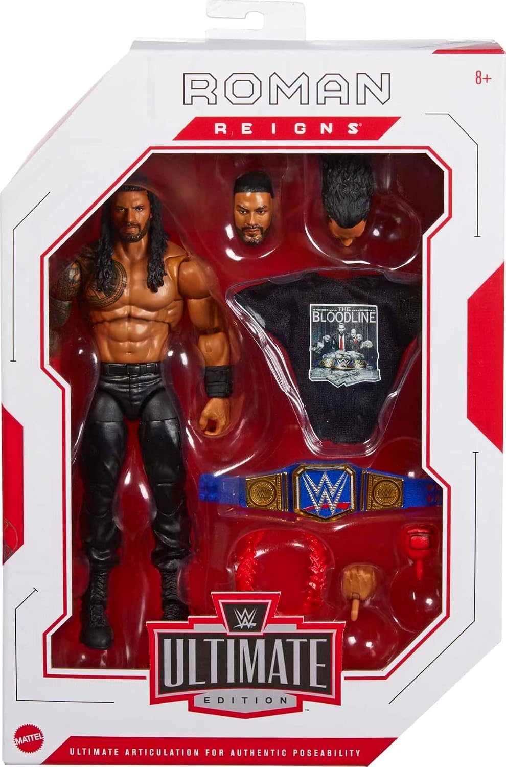 Mattel Ultimate Edition - Figura de acción de Roman Reigns, colecci...