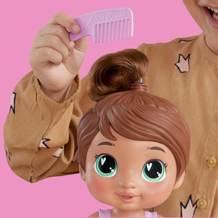 Baby Alive Shampoo Snuggle Sophia Sparkle Brown Hair - Juego de muñ...