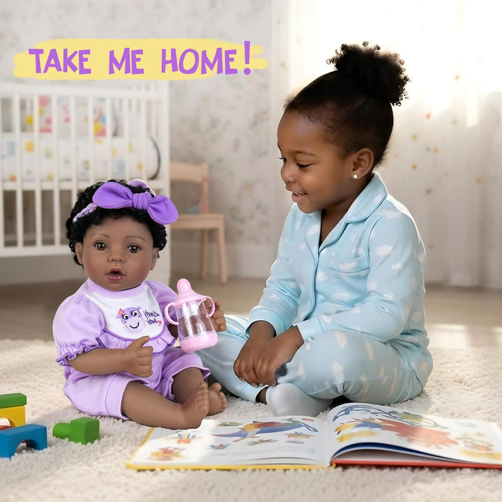 Aori Reborn Baby Dolls Black American Girl - Muñeca recién nacida r...