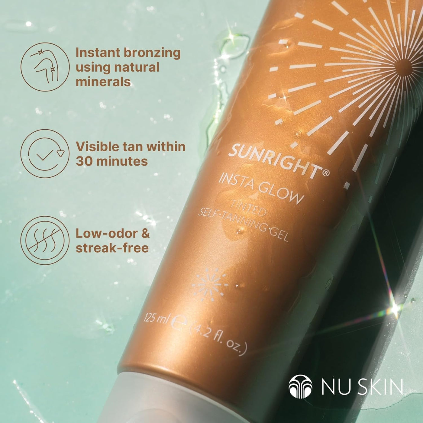 Nu Skin Sunright Insta Glow Autobronceador en Gel | Bronceado natur...