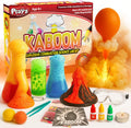 Playz Kaboom! Kit de más de 50 experimentos científicos explosivos para niños de 8 a 12 años con 25 experimentos de fichas de Playz Lab - Set de química STEM, juguetes educativos y regalos de
