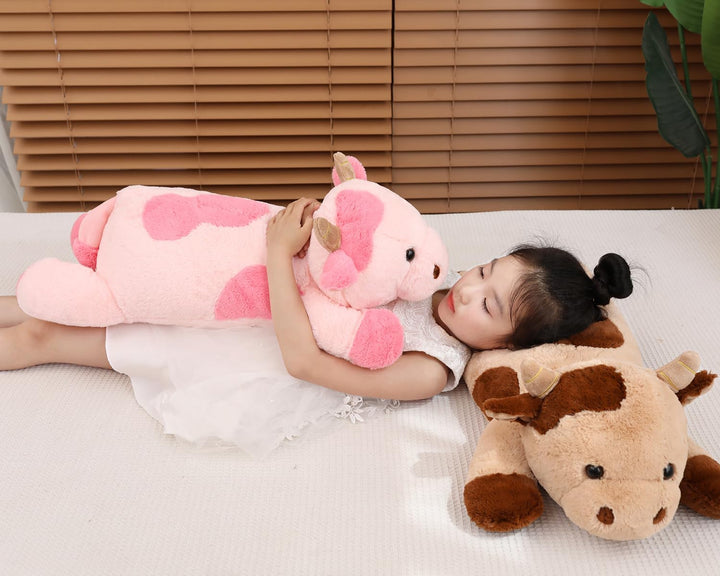 YESGIRL Animales de peluche con peso de vaca de 25.6 pulgadas, 5 li...