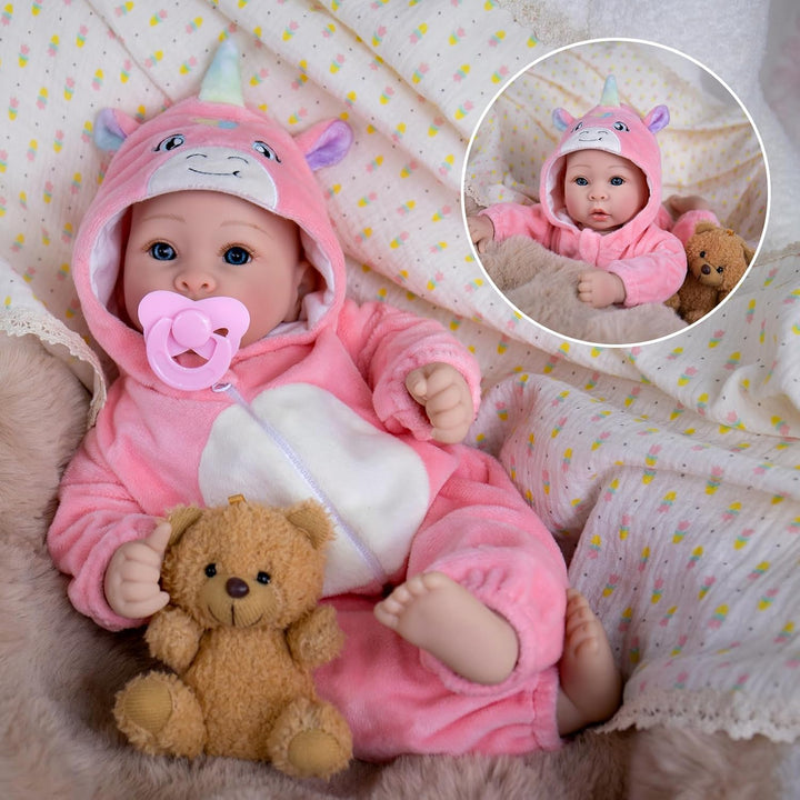 UOFTKIZ Muñecas de bebé - Muñecas de niña de la vida real de 17 pul...