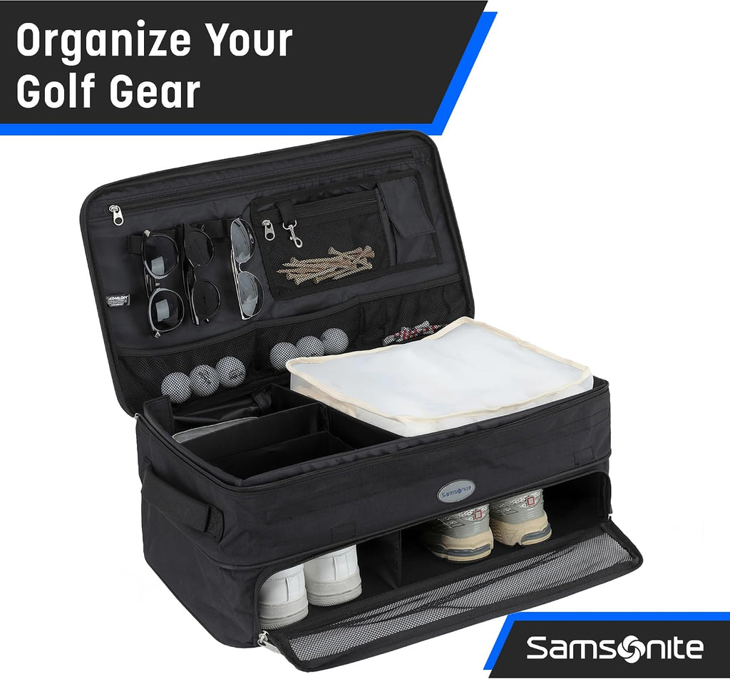 Samsonite Organizador de maletero de golf, almacenamiento plegable con