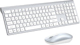 Combo de teclado y mouse inalámbricos, teclado y mouse de tamaño co...