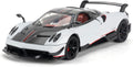Coche de juguete modelo BC 1/24 aleación blanca coleccionable de tirón de