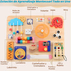 Tablero grande de actividades de 20 x 16 pulgadas, juguete sensorial de