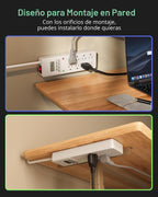 BN-LINK Protector de sobretensión de 8 salidas con temporizador digital de 7 días (4 salidas temporizadas, 4 salidas siempre encendidas) - Blanco