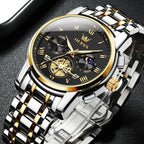 OLEVS Reloj para Hombres Clásico de Negocios en Acero Inoxidable Reloj para Hombre