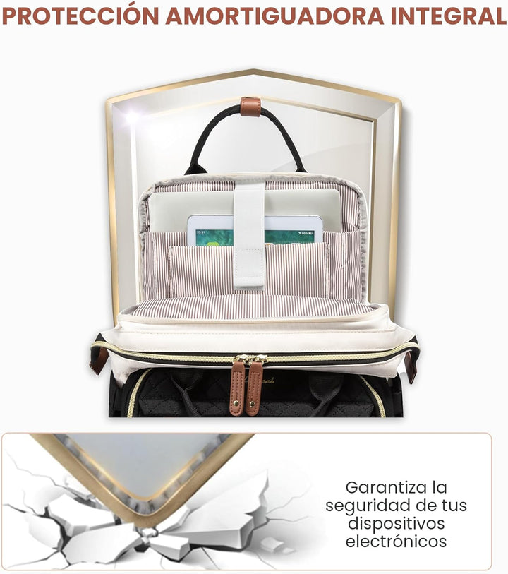 LOVEVOOK - Mochila para laptop de mujer, 15.6'' impermeable...