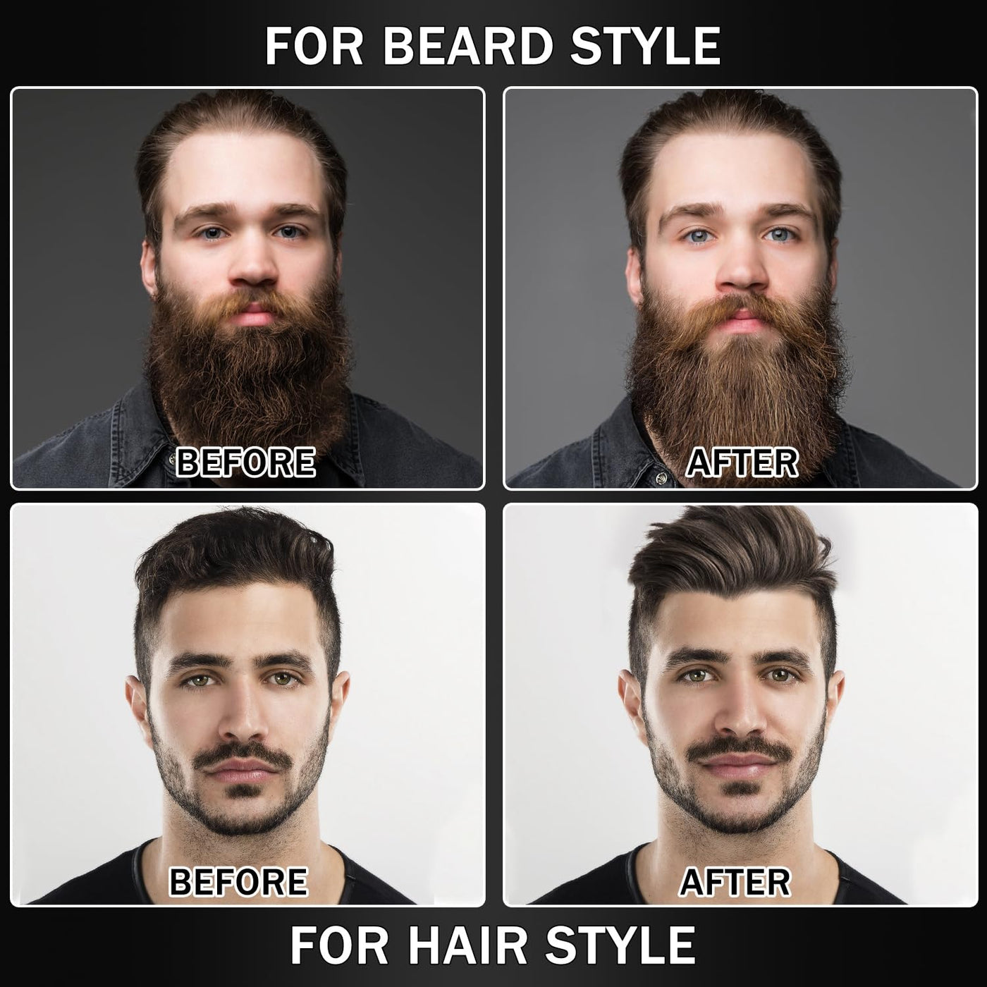 Alisador de barba para hombres, cepillo térmico de alta calidad con...