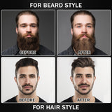 Alisador de barba para hombres, cepillo térmico de alta calidad con...